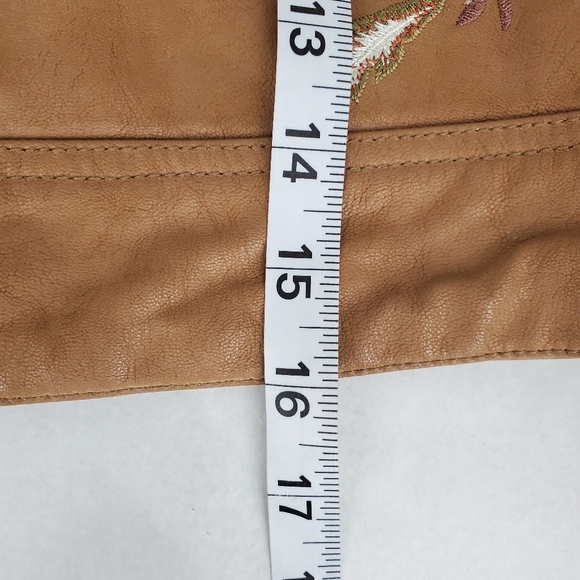 FREE PEOPLE Brown Embroidered Alanis Mini Skirt SIze 2 - Picture 8 of 11